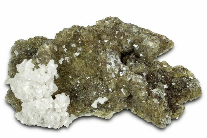 Gemmy Yellow Fluorite Cluster with Dolomite - Spain #327147